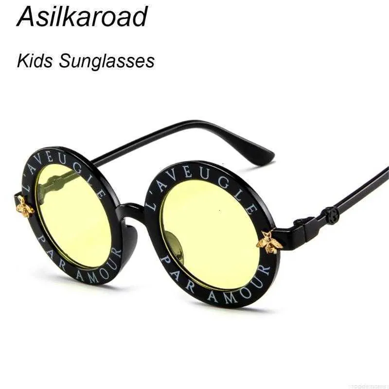 Sunglasses Fashion Small Round Kids Brand Designer Bee Children Boys Girls Baby Outdoors Goggle Shades Eyewear LC4L_voghion.com