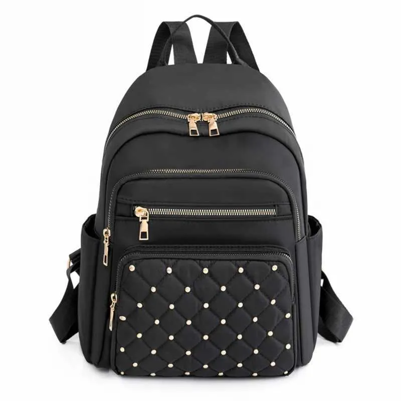 Fashion Nylon Women's Large Travel Backpack For Stylish Journeys_voghion.com