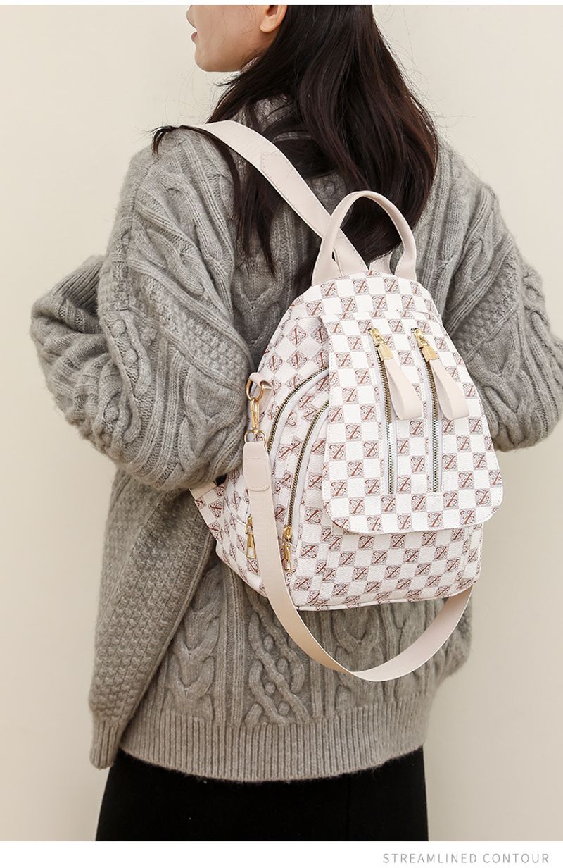 British New Fashion European American Style Retro And Trendy Bra Bag Dual-use Women's Backpack_voghion.com