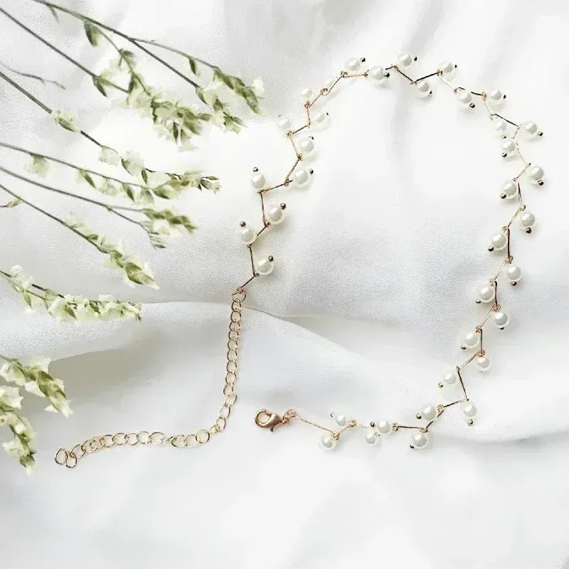 Chaînes Femmes Simple Mode All-match Femmes Collier Dentelle Collier Chaîne Coréenne Cou Bijoux Sangle Accessoires Cadeaux_voghion.com