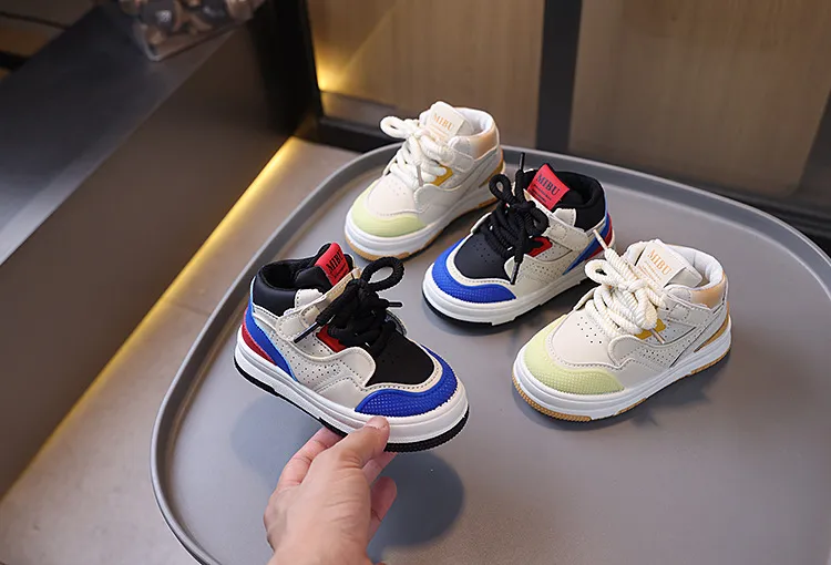 Kids Fashion High Top Casual Sport Girls Boys Youth Non-slip Board Shoes Autumn New Soft Sole Littlesprouts Toddler_voghion.com