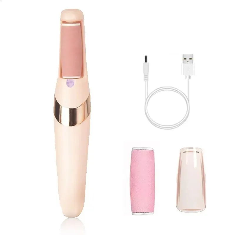 Pink Electric Foot Grinder - Hard Skin Removal, Rechargeable_voghion.com