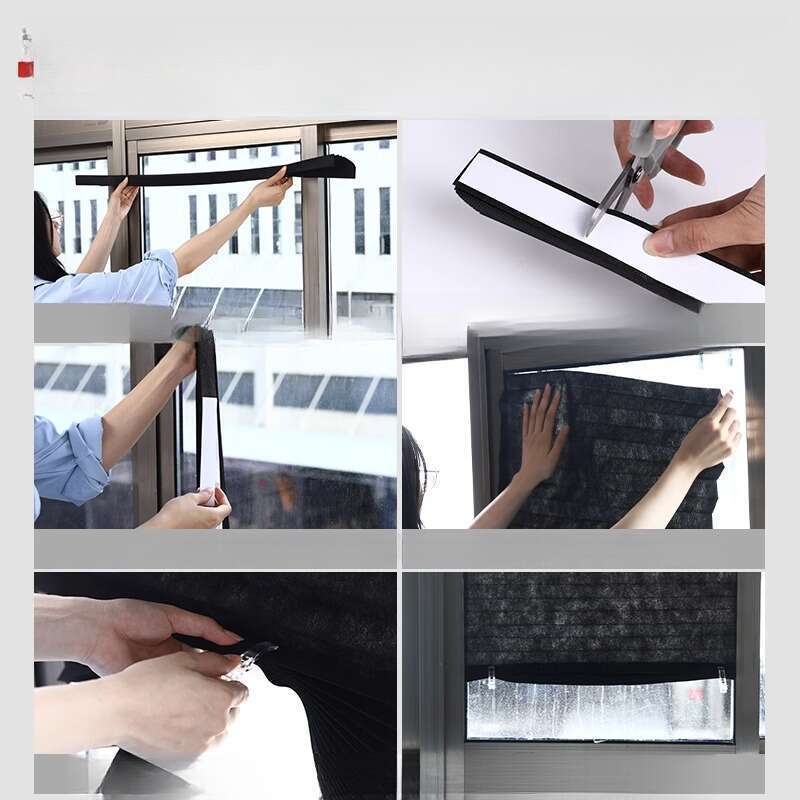 Window Gods, No Holes To Punch, Pleated Leaf Curtains, Kitchen Shades, Sun Protection, Retractable Office,_voghion.com