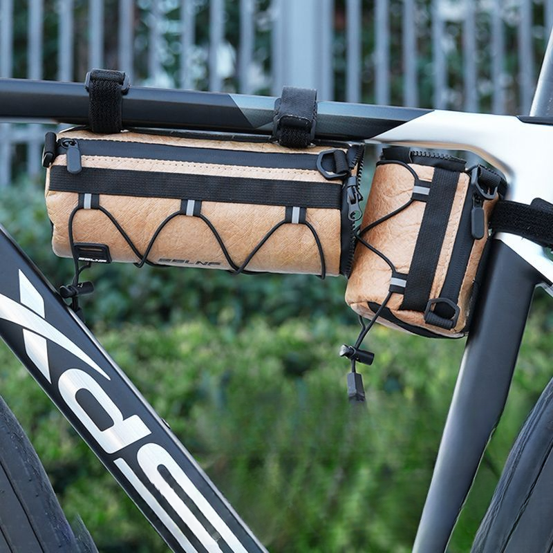 Cykelcharter, Mountainbike, Vattentät multifunktionell monterad väska, Charterpipe fram, Bakpaket, Cykling_voghion.com