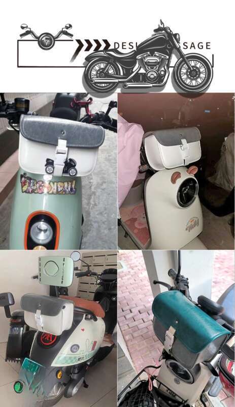 Borsa da trasporto anteriore per scooter elettrico, decorazione, accessori, borsa da appendere in pelle per moto, impermeabile, Yadi n. 9 Emma_voghion.com