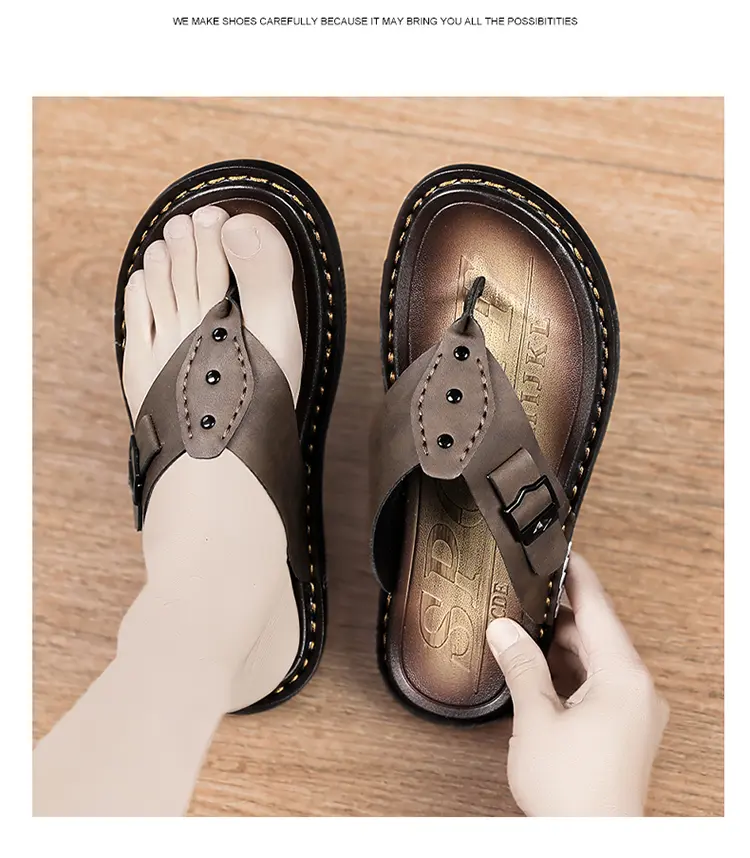 Stylish Men's Flip Flops Casual Summer Slippers Comfortable Design_voghion.com