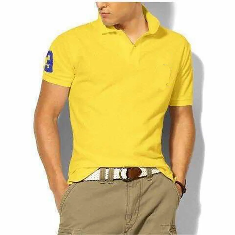 Hombre Big Pony brand High Quality Polo Top Men Short Sleeve Casual Embroidery Homme male polo shirt Mascuo lapel tee_voghion.com
