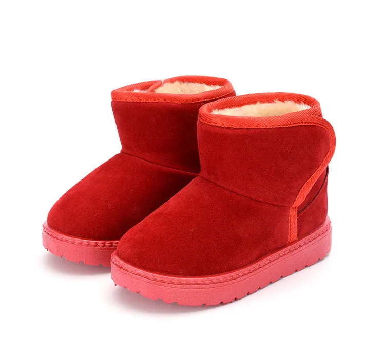 Cizme de iarnă antiderapante pentru copii, model cald, cu zăpadă, pentru copii, Littlesprouts, schi, culoare solidă, talpă moale și groasă_voghion.com