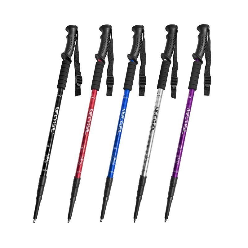 Baston extensibil ultraușor din aliaj de aluminiu pentru alpinism, echipament multifuncțional pentru drumeții în aer liber_voghion.com