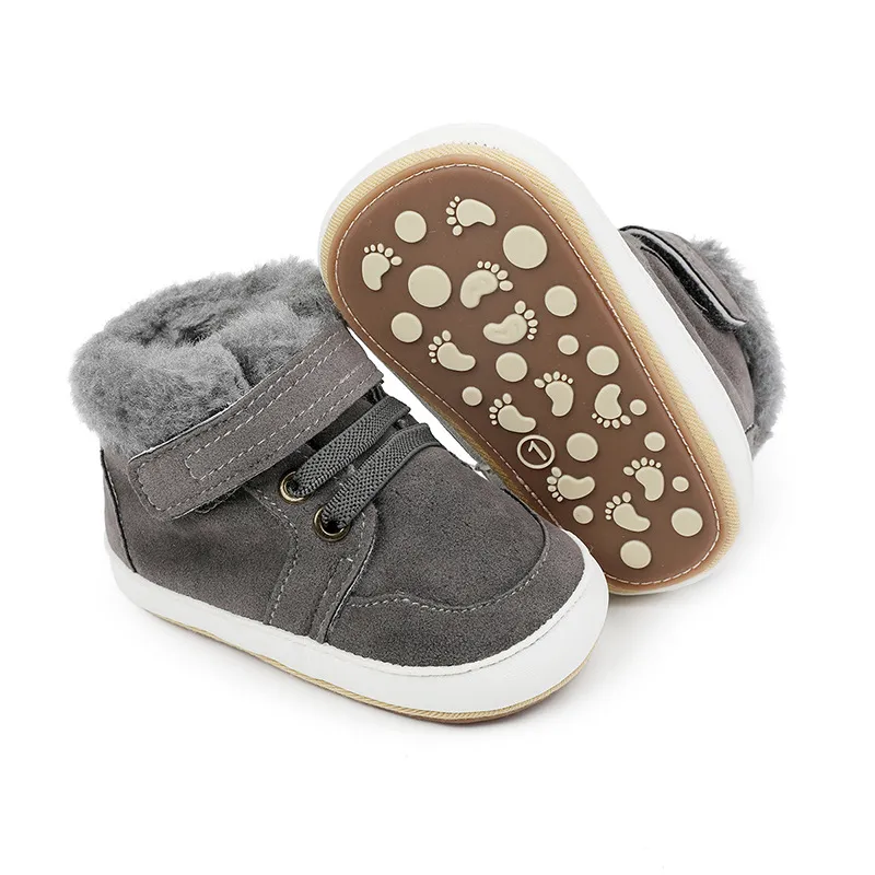 Winter Infant Boots Warm Plush First Walker Shoes For Newborns_voghion.com
