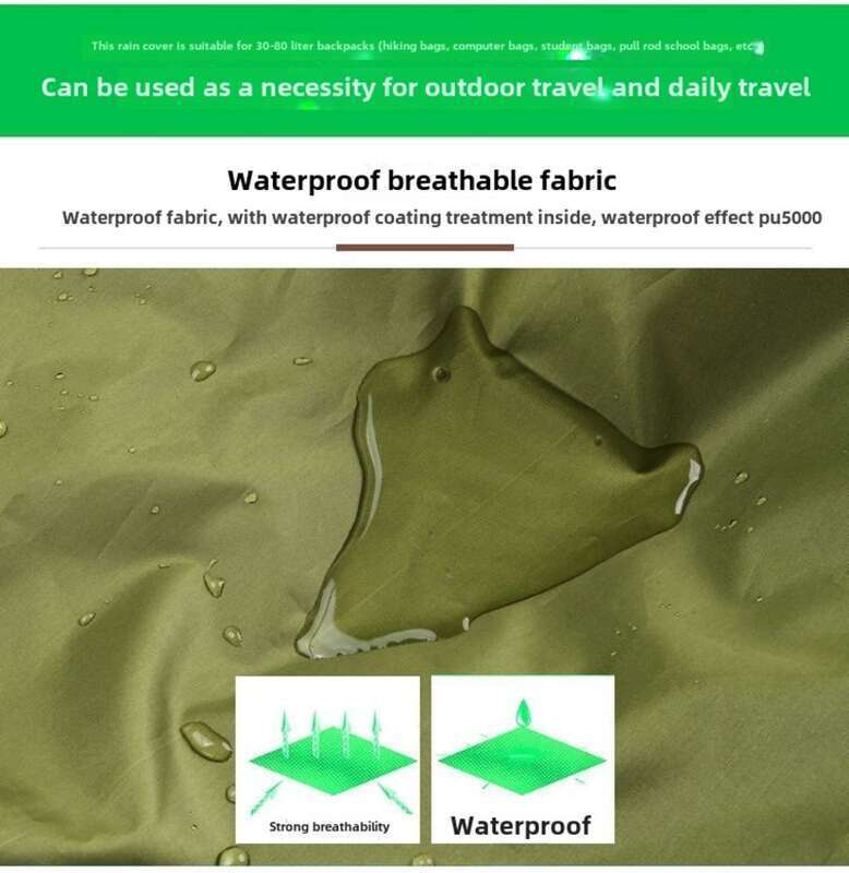 【 Numerous Positive Reviews 】 Multi Functional Rain Cover Cloth, Large Capacity Pull Rod Hiking Bag, Waterproof Cover,_voghion.com