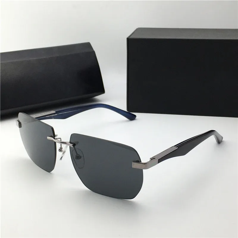 Nuovi occhiali da sole da uomo di design popolari The Artist II montatura in metallo poligonale senza montatura occhiali da vista alla moda stile vintage di alta qualità_voghion.com