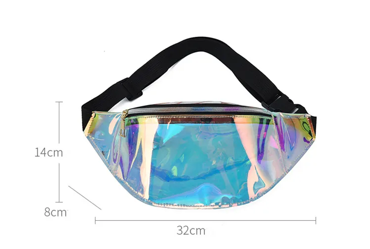 Waist Prsonality Dazzling Lasr Fanny Pack Watrproof Fashion Holographic Chst Bag Cross-Body Pockt Closur Coin_voghion.com