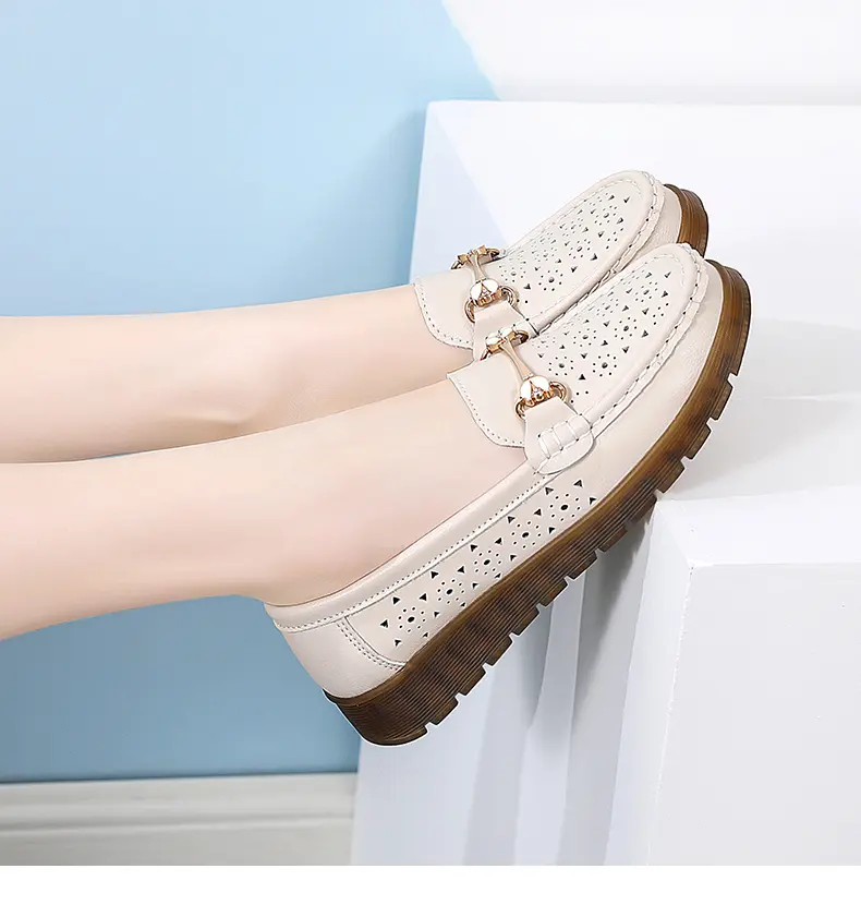 Women's Casual Shoes Comfortable Soft Sole Flat Slip-on Shoes_voghion.com