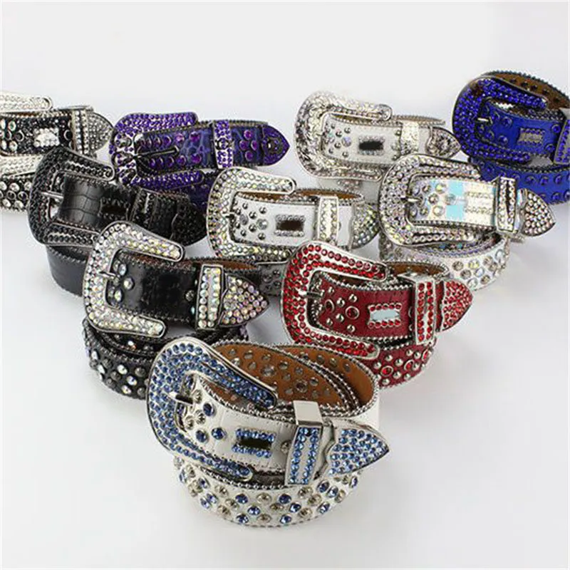 Red for woman rhinestone belts men retro needle buckle casual pants waist decorate bb belt simple creative punk female_voghion.com