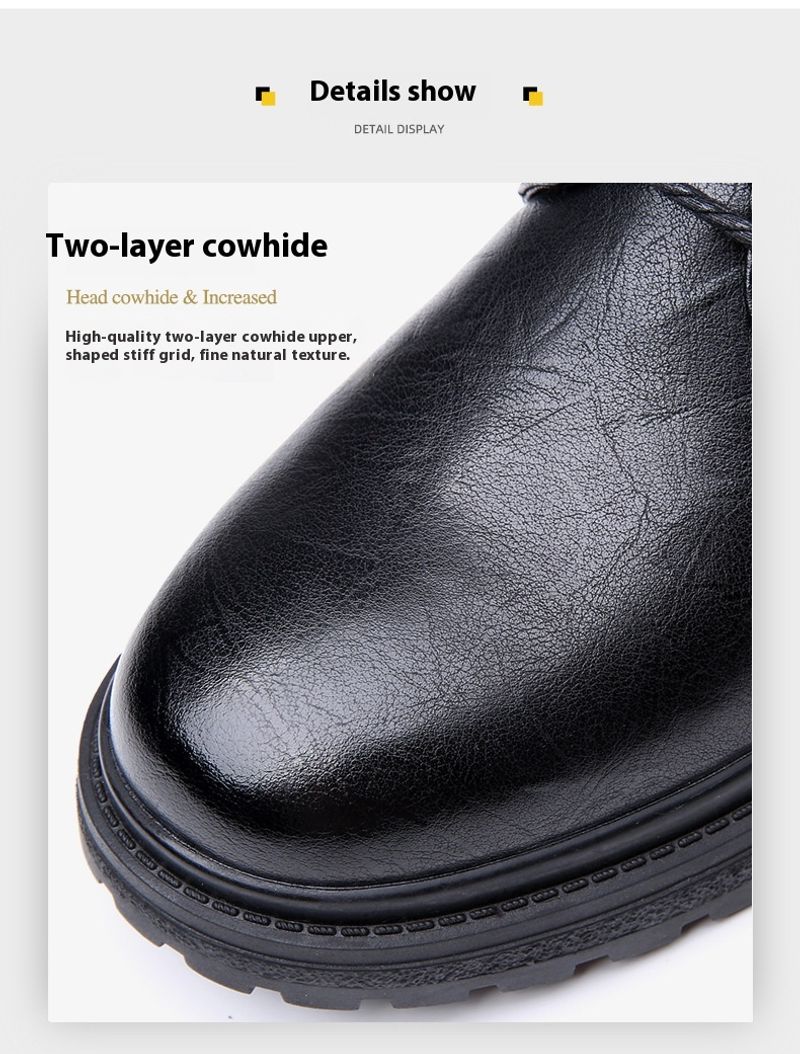 Tendenza autunno inverno in vera pelle, scarpe da lavoro e da tempo libero, edizione coreana, scarpe basse britanniche con testa grande_voghion.com