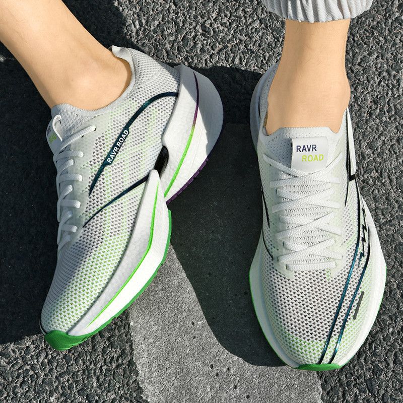 Friction sound running Men's and women's Professional marathon race resilient cushioned sports shoes_voghion.com
