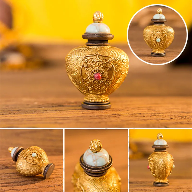 Anhänger Halskette Koffer Tibetanesch Stil Breet Fläschekruik Halskette Héichqualitativ Bijouen Acceorie Deigner Charm_voghion.com