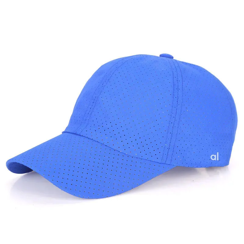 Versatile Baseball Cap Solid Color Letter Embroidered Yoga Designer Hat Spring/Summer Breathable Sunshade Trucker Hats_voghion.com