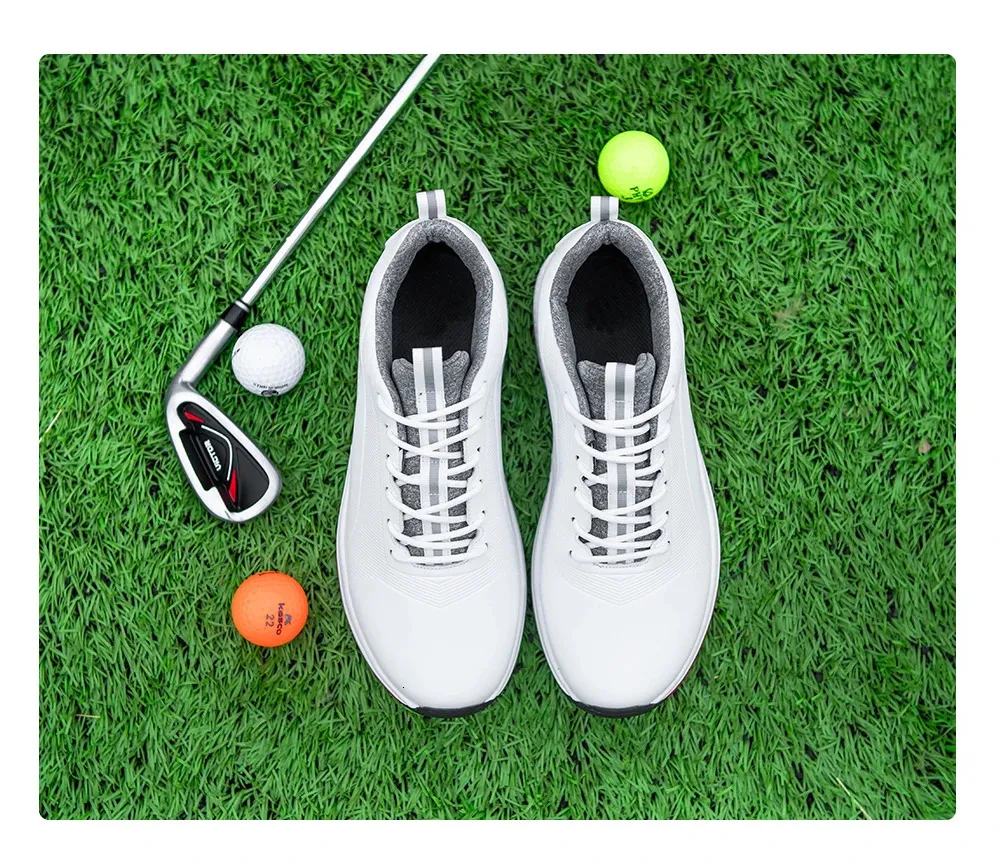 Bequeme Schuhe Herren Große Größe 39-48 Professionelle Spikeless Sneakers Rutschfeste wasserdichte Golf-Walking-Schuhe 241213_voghion.com