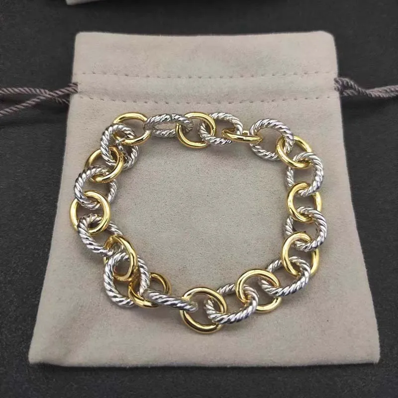 Bracelet jonc de style classique pour femme, bijoux en acier inoxydable plaqué or rose, câble de créateur, argent_voghion.com