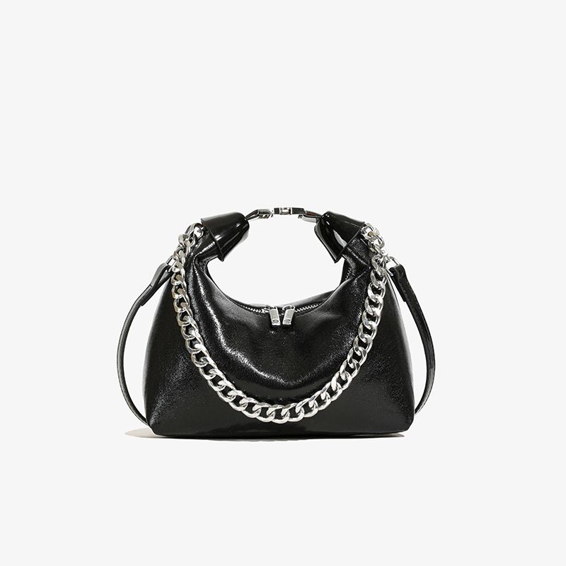Tragbare kleine Tasche in Silber mit personalisiertem Nischendesign. Neue modische Mini-Umhängetasche aus PU im_voghion.com