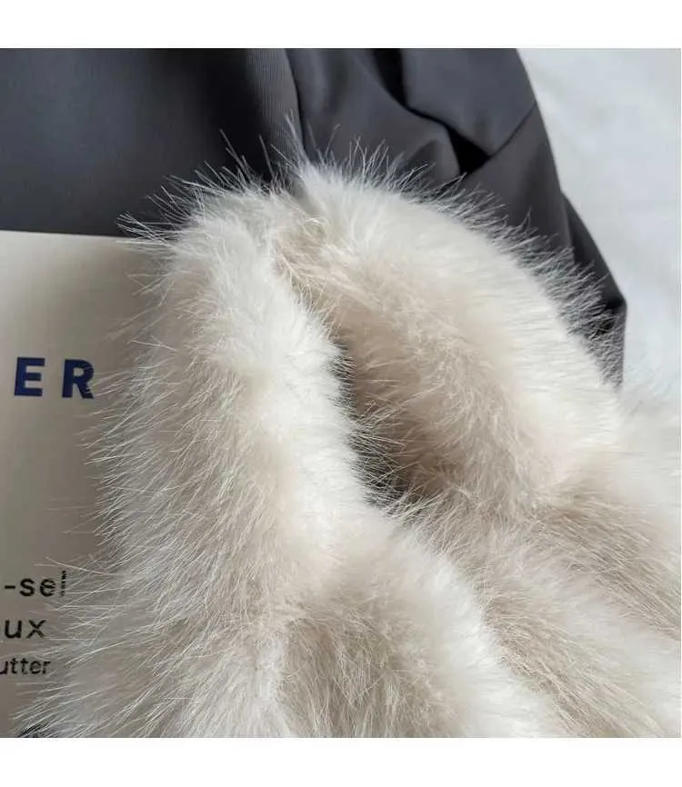 Plush Handbag For Women Large Capacity Fluffy Shoulder Bag_voghion.com