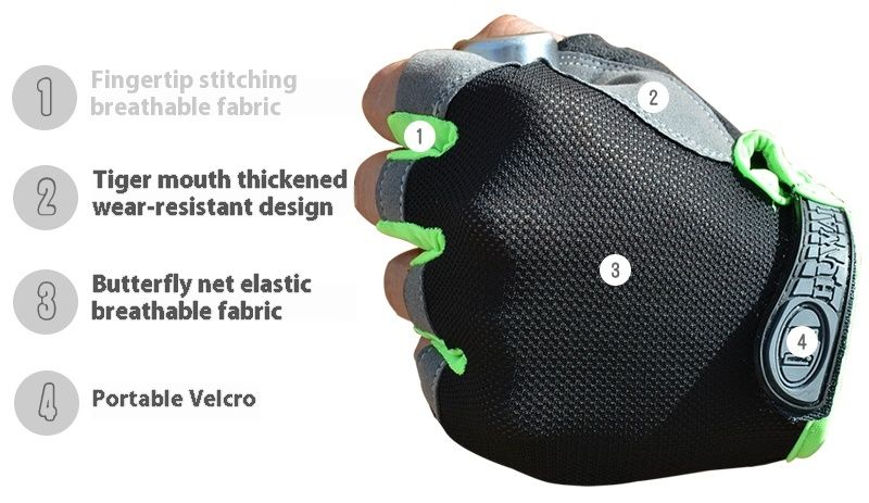 Sports half men's wear-resistant, women's anti slip, open finger c, fiess, dumbbell, outdoor gloves, mountain_voghion.com
