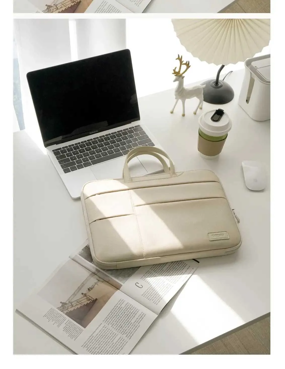Laptopveske 13,3 14 15 15,6 tommers deksel til Book Air Pro Xiaomi Huei Notebook-veske menn og kvinner bærbar veske_voghion.com