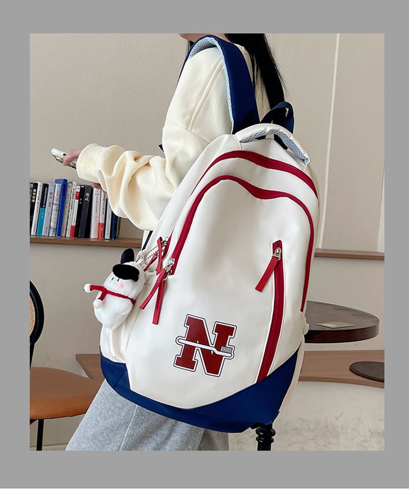 Mochila masculina e feminina de grande capacidade, à prova d'água, resistente ao desgaste, bolsa de viagem para curta distância ao ar livre, simples e_voghion.com