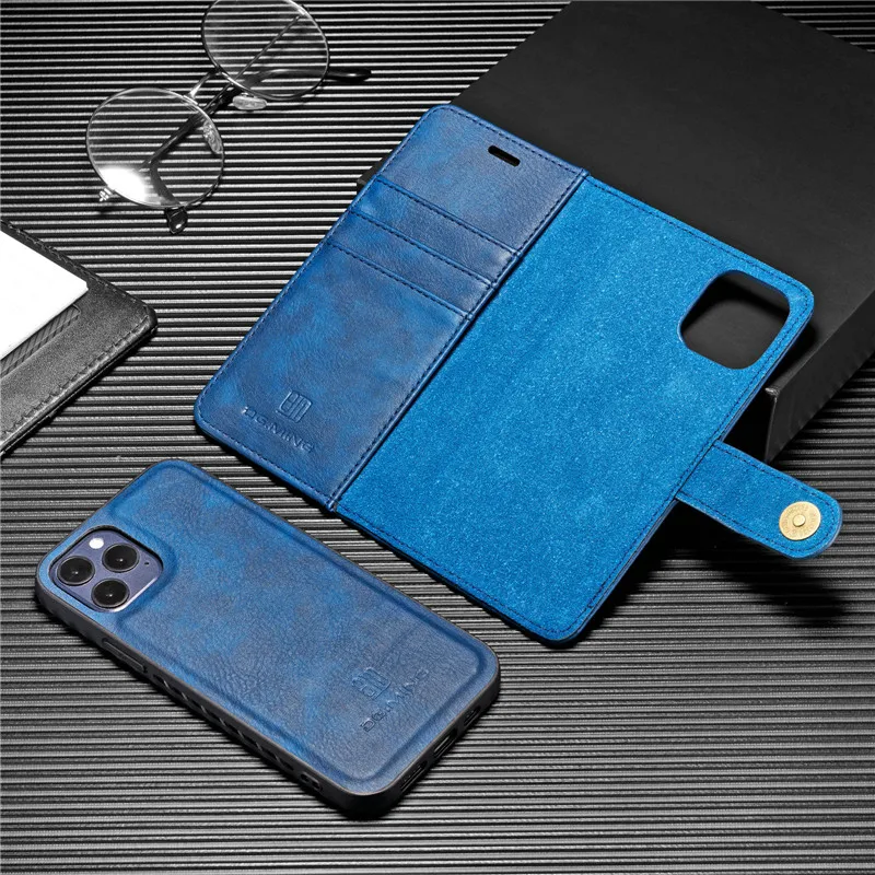 Detachable Magnetic Leather Phone Case for IPhone 15 12 13 11 14 Pro Max XS XR X SE 2022 8 7 Plus Wallet Card Holder_voghion.com