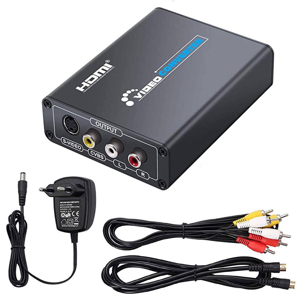 HDMI zu AV S-Video CVBS Video Konverter HDMI zu SVIDEO+S VIDEO Switcher Adapter HD 3RCA PAL/NTSC Schalter für TV PC Blue-Ray DVD_voghion.com