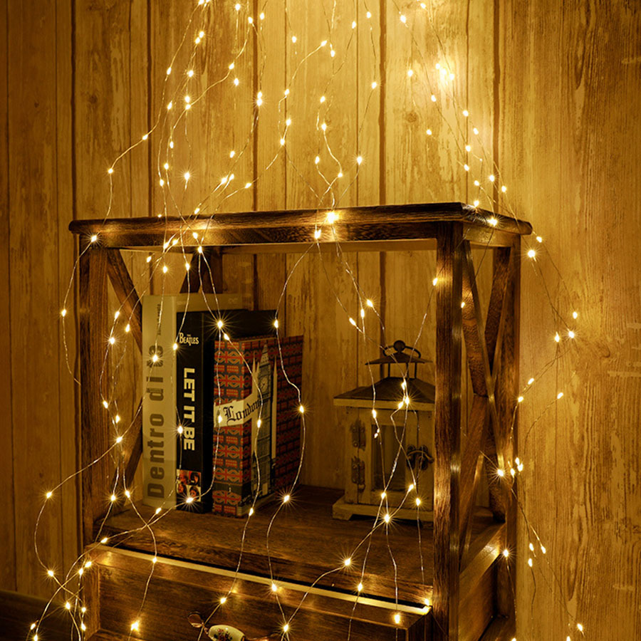 Thrisdar 30X2M 600LED Albero Vite Ramo Luce Filo di Rame Fata Luce Ghirlanda di Natale Luce Matrimonio Festa Stella Luce Stella_voghion.com