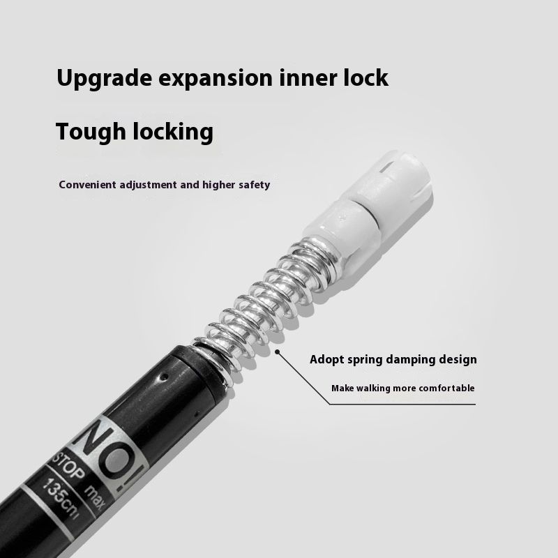 Baston extensibil ultraușor din aliaj de aluminiu pentru alpinism, echipament multifuncțional pentru drumeții în aer liber_voghion.com
