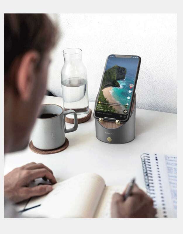 【 Colecția 1448 de persoane 】 KAWOO Lingxi Ceas deșteptător cu ecran creativ, difuzor audio wireless cu senzor Bluetooth_voghion.com