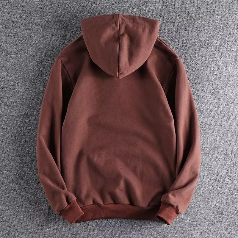 American Mode lässig halboffener Hals 2023 Herbst Jugendjacke dick geschlungen Wollpullover für Herren Felpa con cappuccio Trend_voghion.com