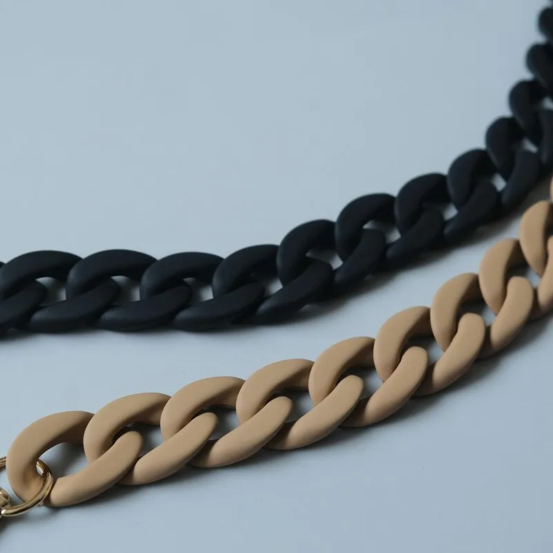40 cm Damen-Gurt-Ersatz, langes Panel, breite, fortschrittliche Kette, modisches Taschenzubehör_voghion.com