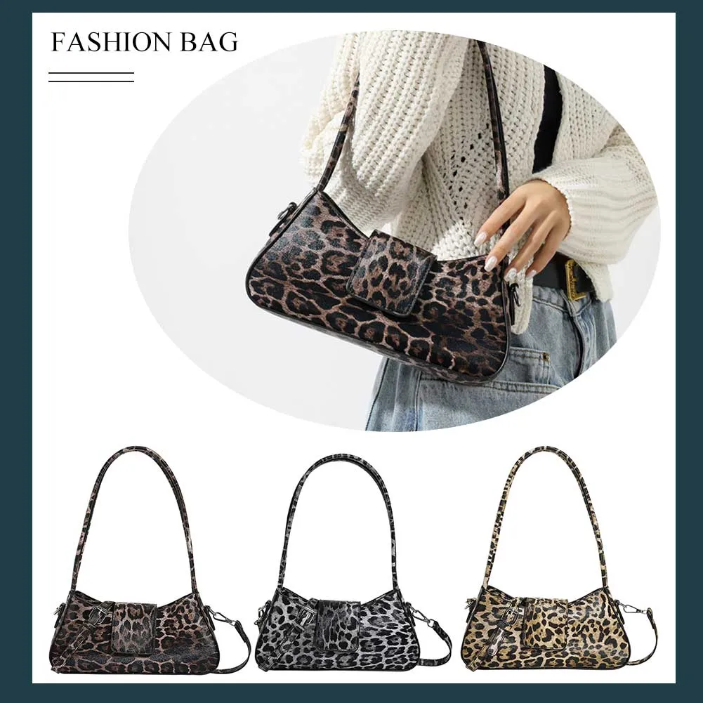 Frauen Mode Sexy Leopard Design Satchel Tote Handtasche Unterarm Frau Party Kupplung Geldbörse Schulter Abendessen Tasche_voghion.com