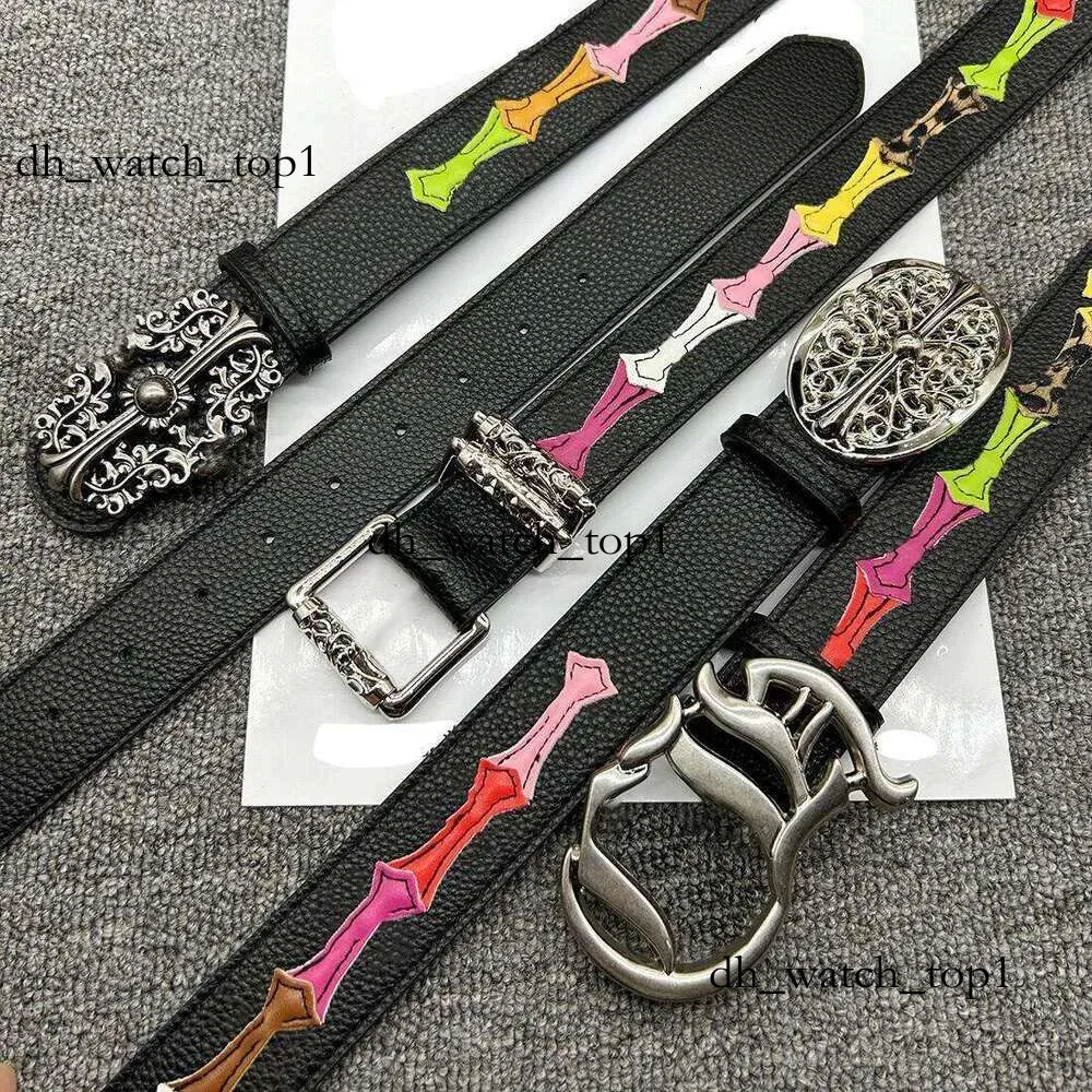 Chromely Heartslies Casual Leather Ch For Designer Man Metal Classic Smooth Buckle Fashionable With Box Chrome Belt 133_voghion.com