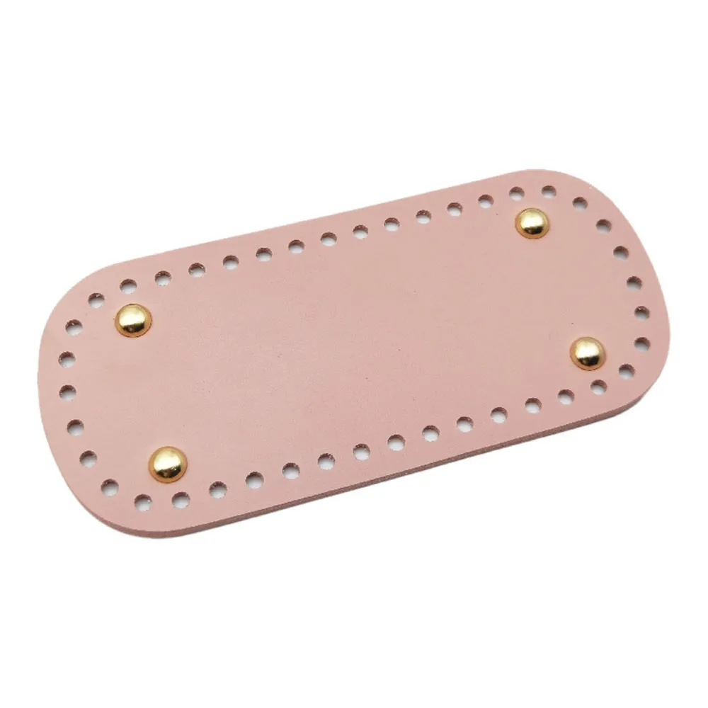 18*8cm Long For Knitted PU Leather Base Handmade With Holes DIY Crochet Bag Bottom Accessories 2023_voghion.com
