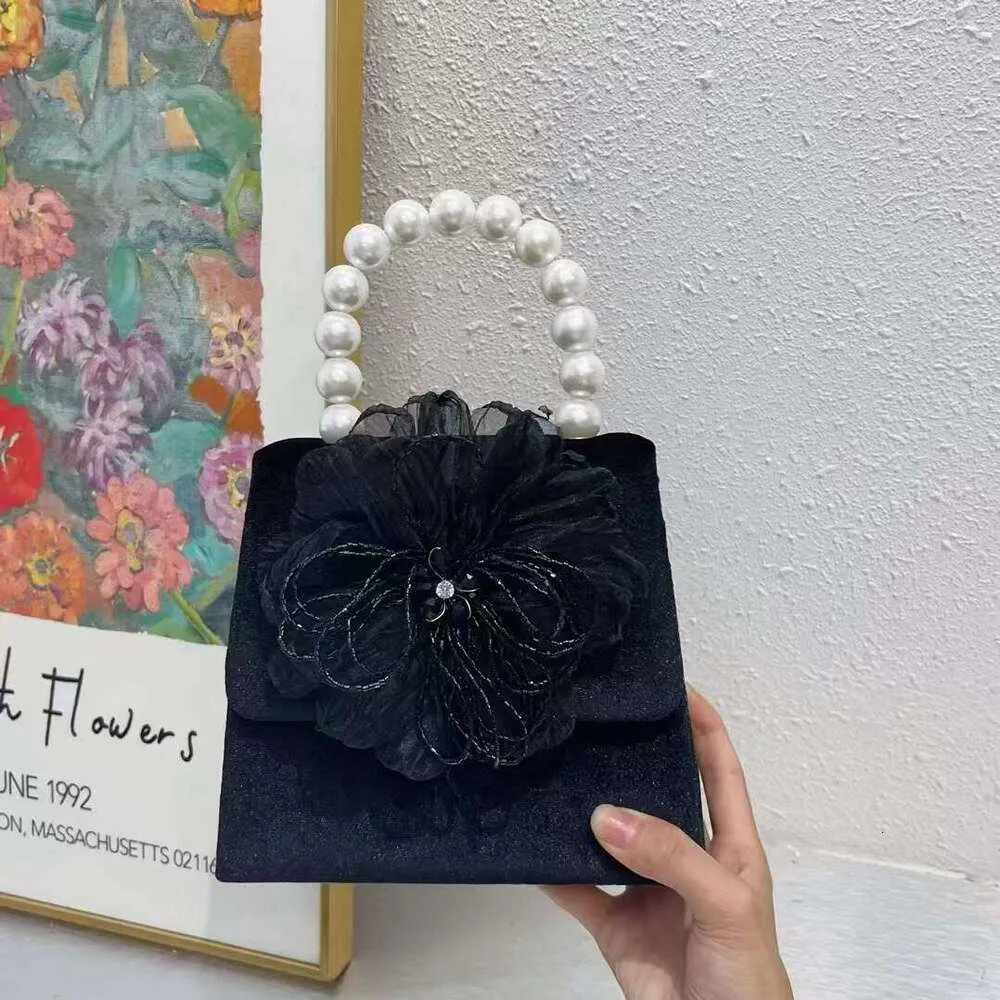 Elegant Beaded Square Clutch Bag Handbag And Shoulder Bag Set_voghion.com