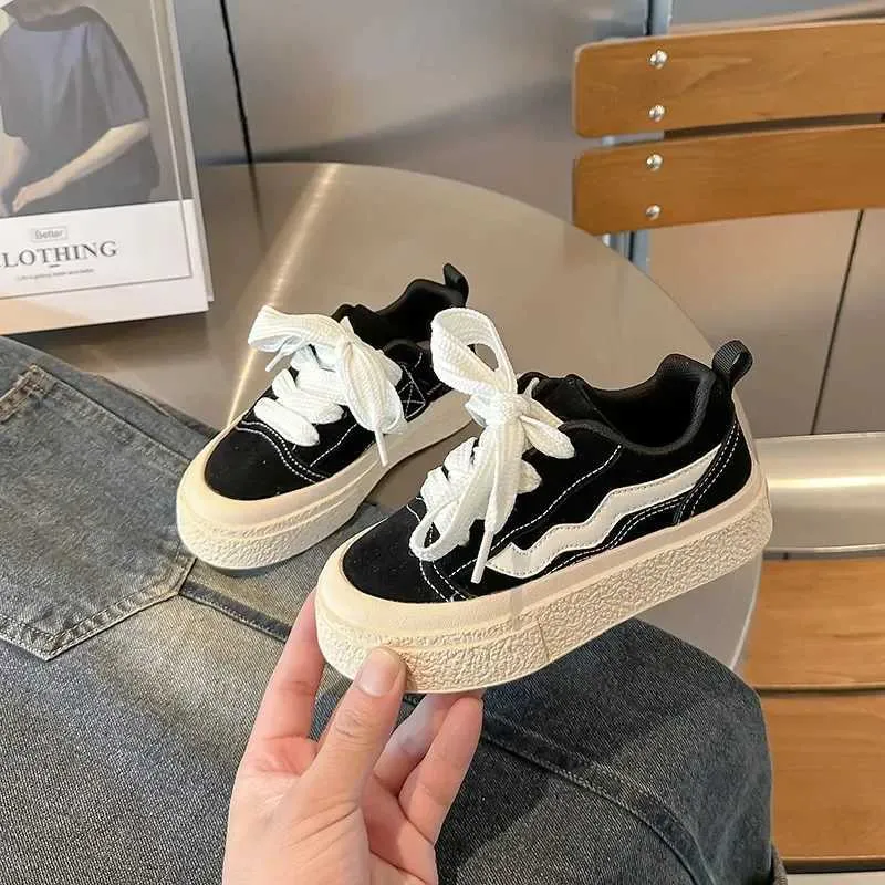 Boys and Girls Canvas School Performance Baby Biscuits Bottom Breathable Childrens Shoes M241016_voghion.com