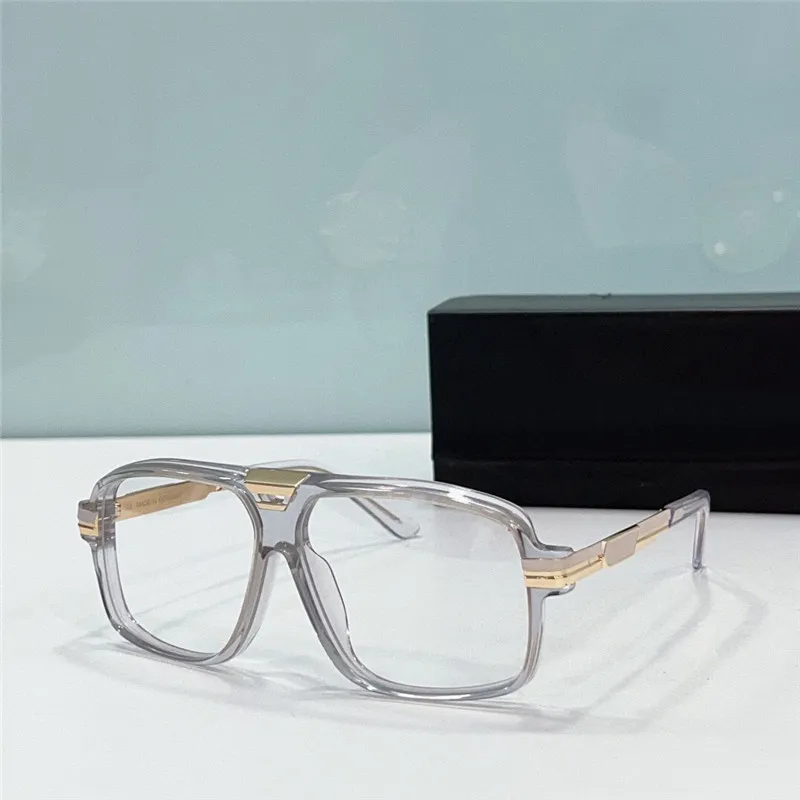 Fashionable Women's Square Optical Glasses In Transparent Acetate_voghion.com