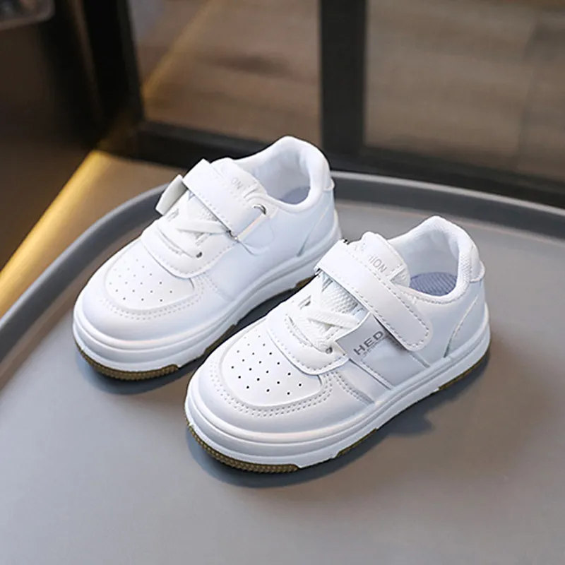 Klettverschluss Sneaker Für Kinder Aus Leder Sport Freizeitschuhe_voghion.com