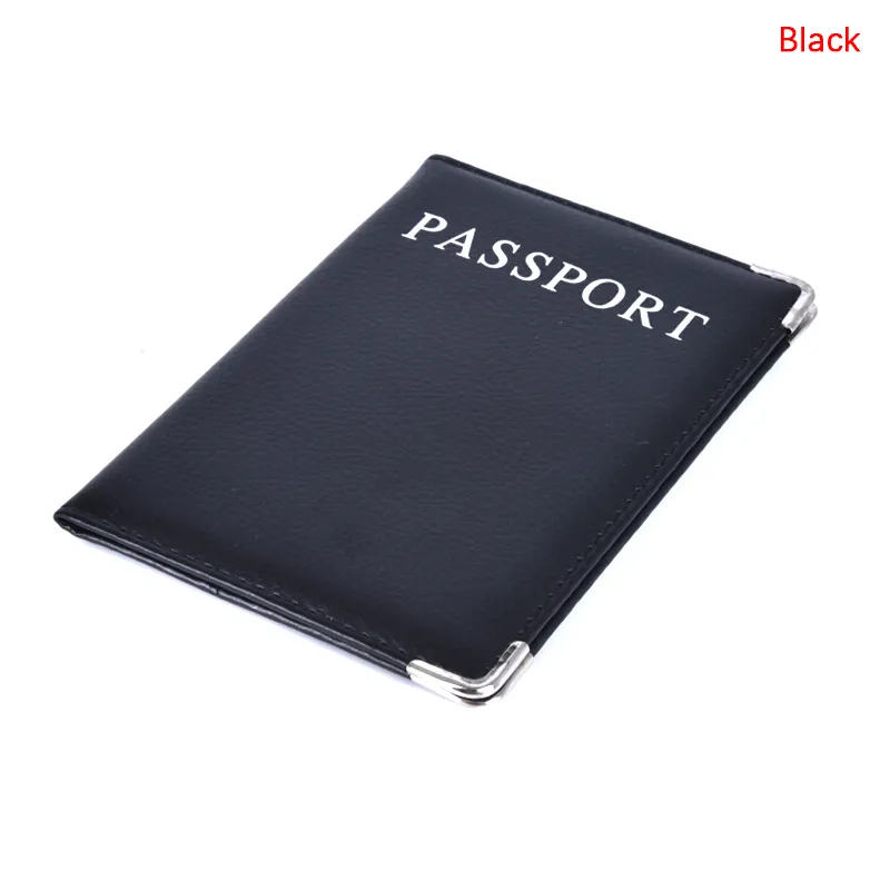 1 peça capas casuais de couro sintético porta-cartão de identidade de viagem capa protetora para passaporte_voghion.com