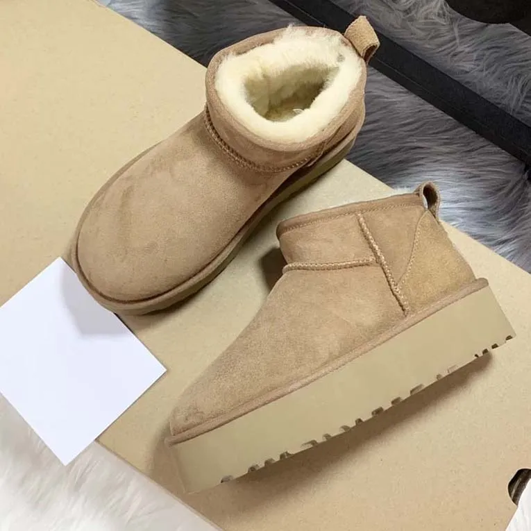 Tasman Booties Tazz Slippers Classic Mini Boots Ultra Snow Short Medium Platform Warm Shoes Fur Sheepskin_voghion.com