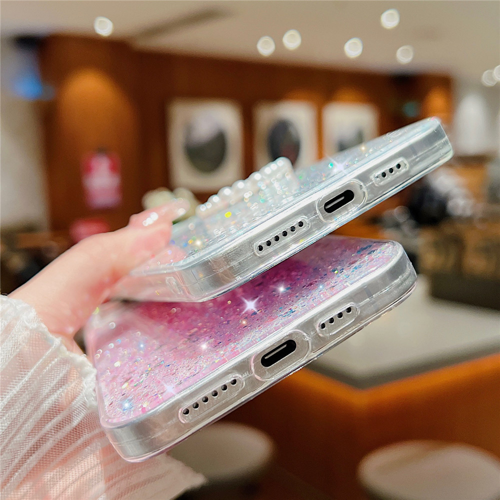 Perle Diamant Herz Telefon Fall Für Xiaomi Redmi Hinweis 13 Pro + Plus 5G 4G 13C POCO C65 X6 M6 Pro Glitt Weiche Silikon_voghion.com