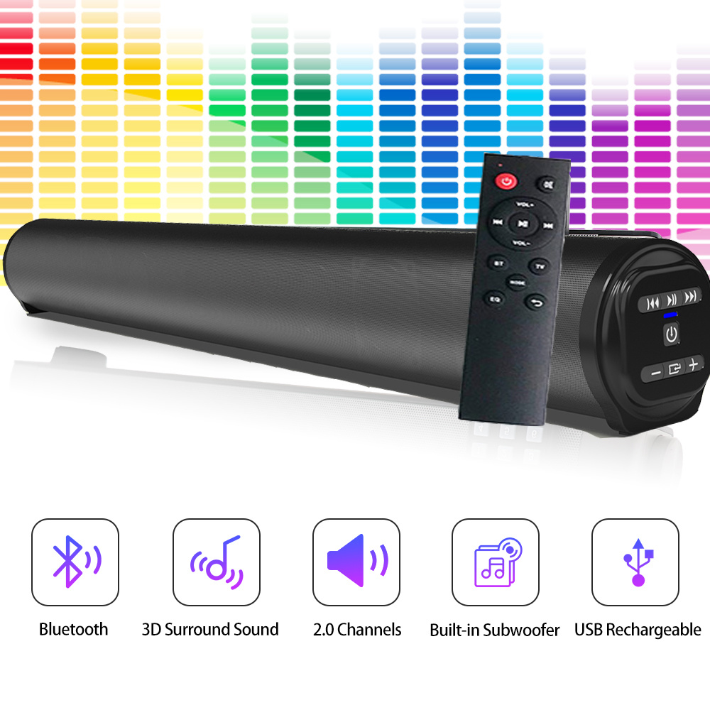 Wireless Bluetooth Sound bar Speaker System Super Power Sound Speaker Wired Wireless Surround Stereo Home Theater TV Projector_voghion.com