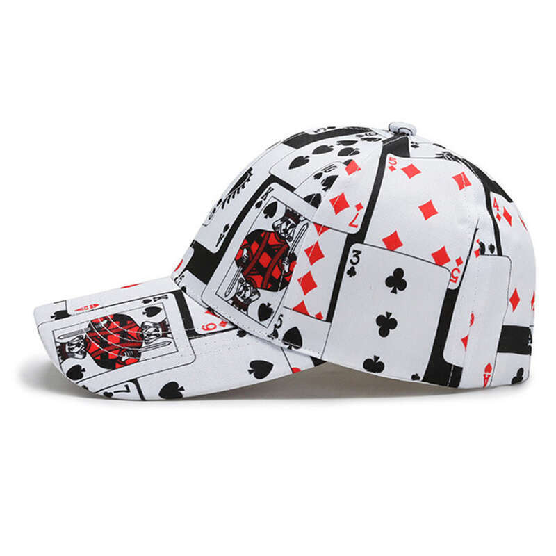 Erkek Ve Kadın Baskı Elemanı Beyzbol Kore Versiyonu Sokak Modası Hip Hop Poker Açık Hava Şapkası_voghion.com
