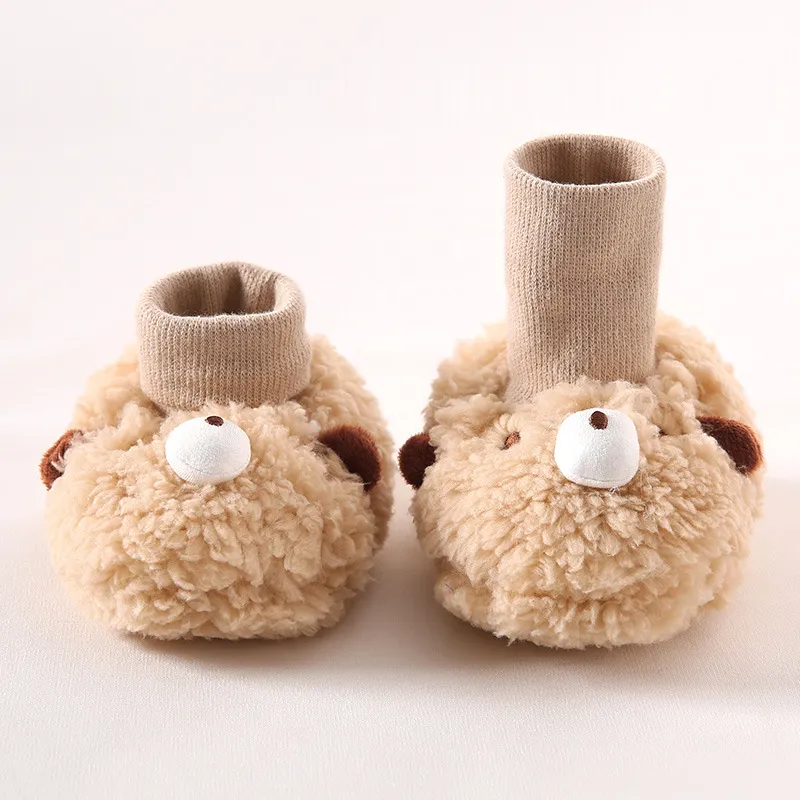 Newborn Winter Cute Cartoon Baby Sock Littlesprouts Soft Cotton Anti Slip Infant Toddler Little Kids Crib Socks Shoes_voghion.com